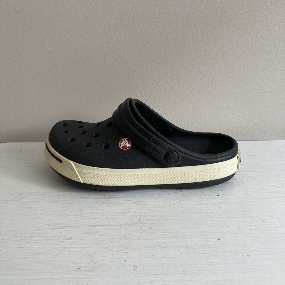 Crocs Kids Classic Crocbands Clogs Youth Unisex Shoes Size J3 Black Comfort - Picture 6 of 10